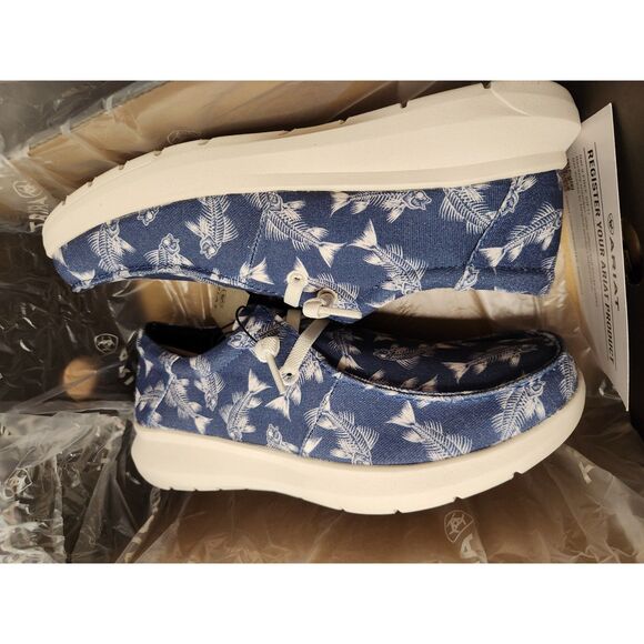 Ariat Hilo Stretch Lace Men's size 8.5 Bonefish Blue - Picture 7 of 8